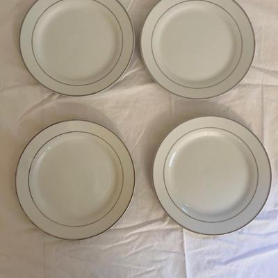 Kennex Silver Rimmed Dinnerware Set (DR-MK)