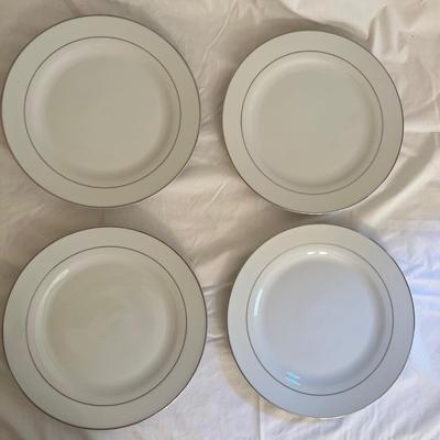 Kennex Silver Rimmed Dinnerware Set (DR-MK)
