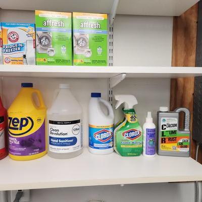 2 Shelves Laundry Cleaning Supplies