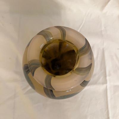 Glass Vase with Flower Design (DR-MK)