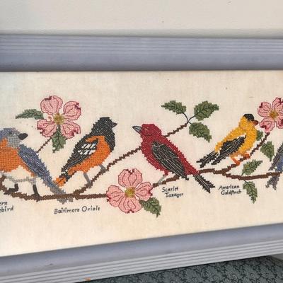 Large Lot Vintage Embroidery Art