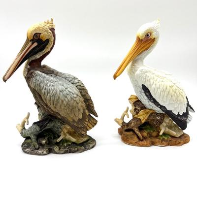 Andrea by Sadek Porcelain Pelican Pair