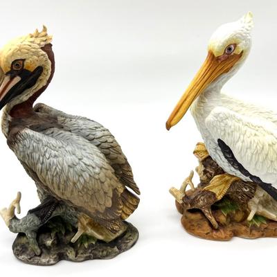 Andrea by Sadek Porcelain Pelican Pair