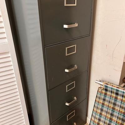 Large 4 Drawer Statesman Metal File Cabinet