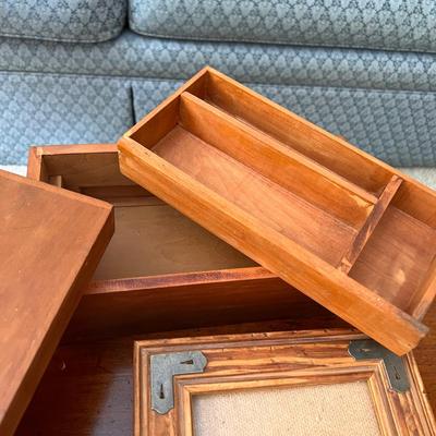 Antique & Vintage Wooden Box Lot