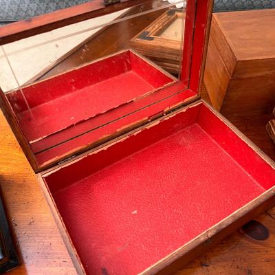 Antique & Vintage Wooden Box Lot