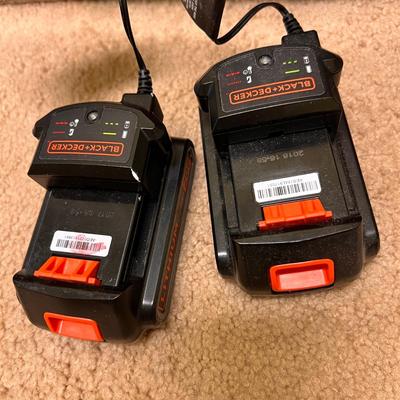 Black + Decker Leaf Blower + 2 Charger Bases