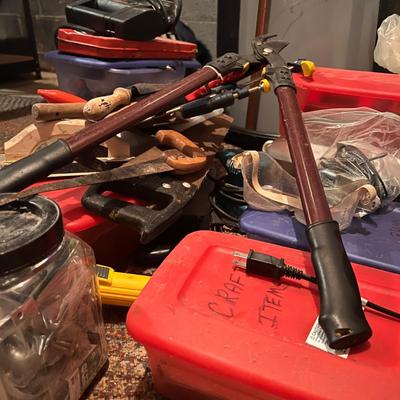 Large Mixed Lot Tools, Hardware, etc.