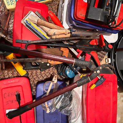 Large Mixed Lot Tools, Hardware, etc.