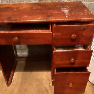 Vintage Solid Wood Desk