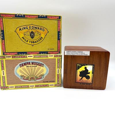 Cigar Box Lot Of 3