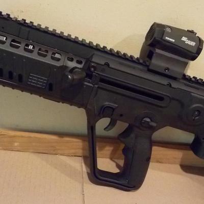 Tavor X95, 5.56, 16.5 Blk/grey, LE/MIL/NATO..OK for Ma. Residents.,,EST. $1000 to $2000.