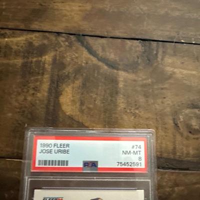 1990 Fleer - #74 Jose Uribe Error