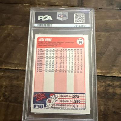 1990 Fleer - #74 Jose Uribe Error