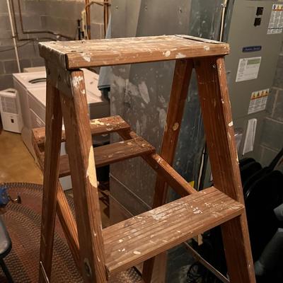 2 Ladder Lot: A-Frame, 2 Step Folding