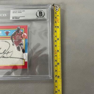 Michael Jordan Autograph 1 of 1 Custom Card Slabbed by Beckett