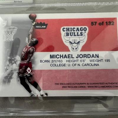 Michael Jordan Autograph 1 of 1 Custom Card Slabbed by Beckett
