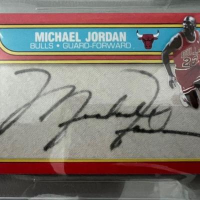 Michael Jordan Autograph 1 of 1 Custom Card Slabbed by Beckett