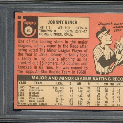 1969 TOPPS JOHNNY BENCH GOLD-CUP ROOKIE