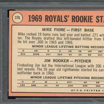 1969 TOPPS ROOKIE STARS MIKE FIORE/JIM ROOKER