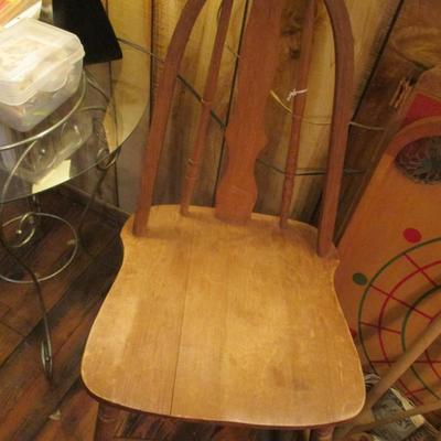 Wooden Chair - A
