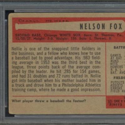 1954 BOWMAN NELLIE FOX - HALL OF FAMER