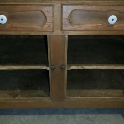 American Antique Dry Sink Style Cabinet, oak, dove tail, 43" L 20" depth 35"H