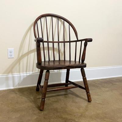 WINDSOR ~ Connecticut Sack Back Arm Chair
