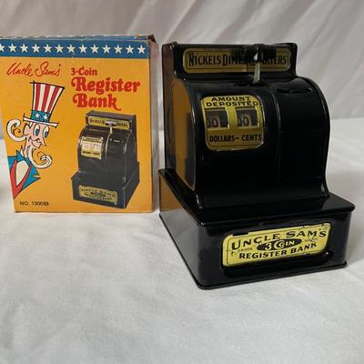 Uncle Samâ€™s 3-Coin Register Bank & More Coin Banks (UB-RG)