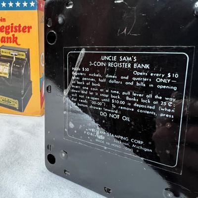 Uncle Samâ€™s 3-Coin Register Bank & More Coin Banks (UB-RG)