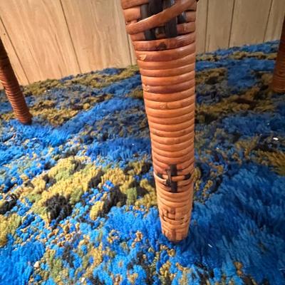 Pair of Small Matching Wicker Tables (UB-RG)