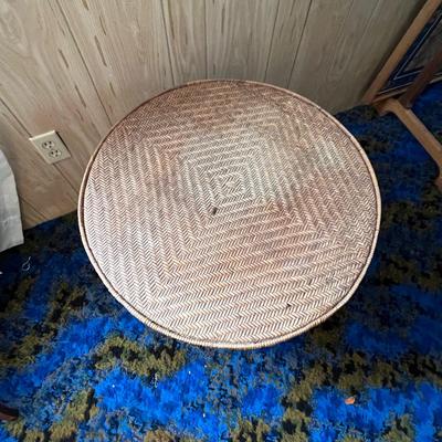 Pair of Small Matching Wicker Tables (UB-RG)