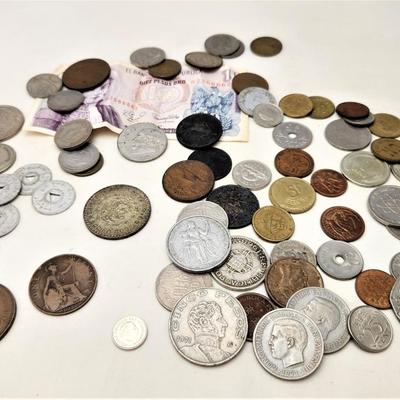 Lot #42  Foreign Vintage Coin Lot - over 50 pieces