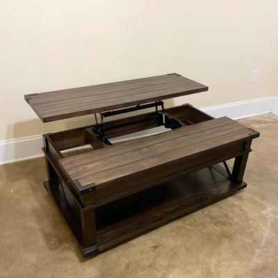 Solid Wood Rolling/Lift Top Coffee Table