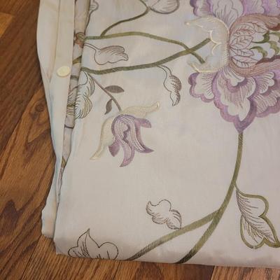 Embroidered Floral Queen Duvet and Sheet Set (PB-CE)