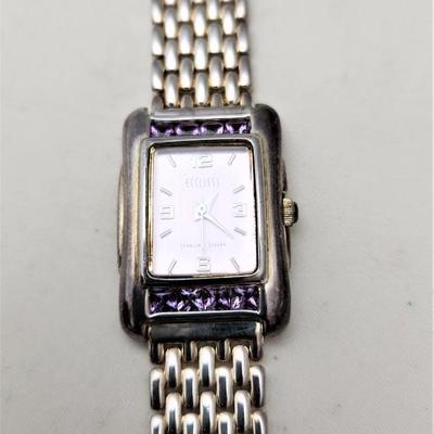 Lot #46  Sterling Silver Ecclissi Watch (case AND band) - good working order