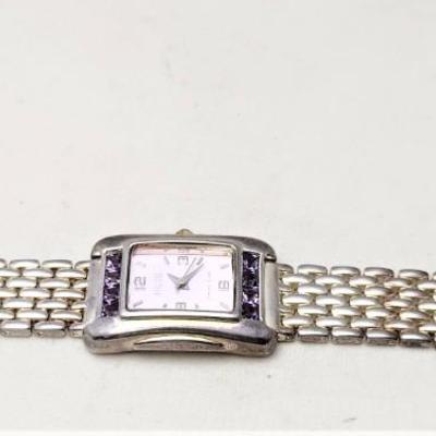 Lot #46  Sterling Silver Ecclissi Watch (case AND band) - good working order