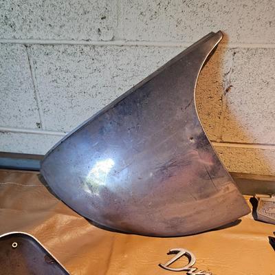 Vintage Auto Emblems, Insignias + Assorted Mirrors (WS2-JS)