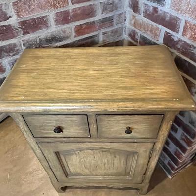 Solid Wood Two Drawer Painted Cabinet ~ Project Piece