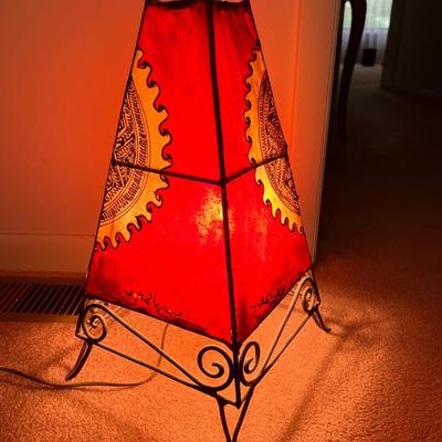 Vintage Moroccan Lantern Tabletop or Floor Lamp