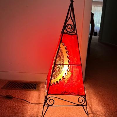 Vintage Moroccan Lantern Tabletop or Floor Lamp