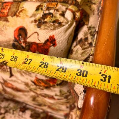 Vintage Wood Frame Arm Chair