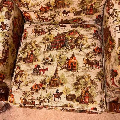 Vintage Wood Frame Arm Chair