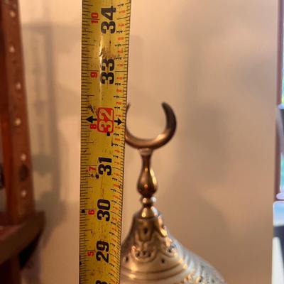 Vintage Egyptian Large Brass Incense Burner