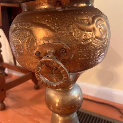 Vintage Egyptian Large Brass Incense Burner