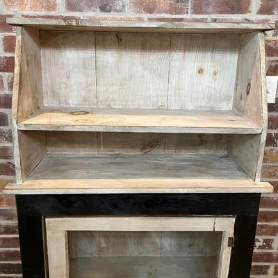 Pair (2) ~ Rustic Solid Wood Custom Made Rustic Cabinets