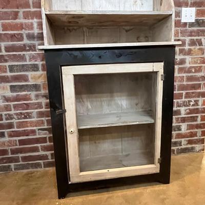 Pair (2) ~ Rustic Solid Wood Custom Made Rustic Cabinets