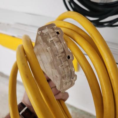 Lot of 3 Extensions cords 1 with 3 plugs