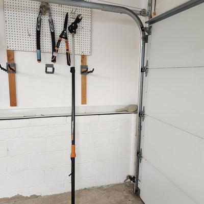 Lot of 3 Fiskars Pruner , 22" Hedge Shears , Power Stroke Pole Pruner