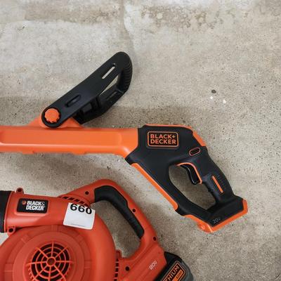 Black & Decker 20V Lithium 4.0AH Cordless String Trimmer Edger & Leaf Blower
